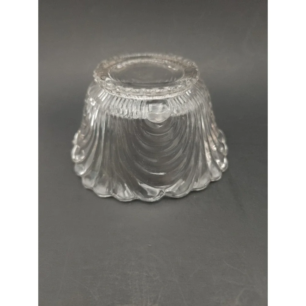 Vintage Cambridge‎ Caprice Clear Glass Mayo Relish bowl & underplate Set